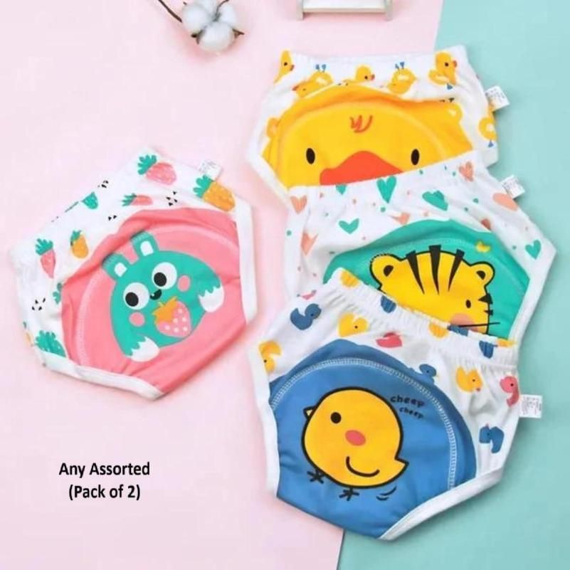 Baby Leakage Proof Reusable Cloth Diapers (Pack of 2)