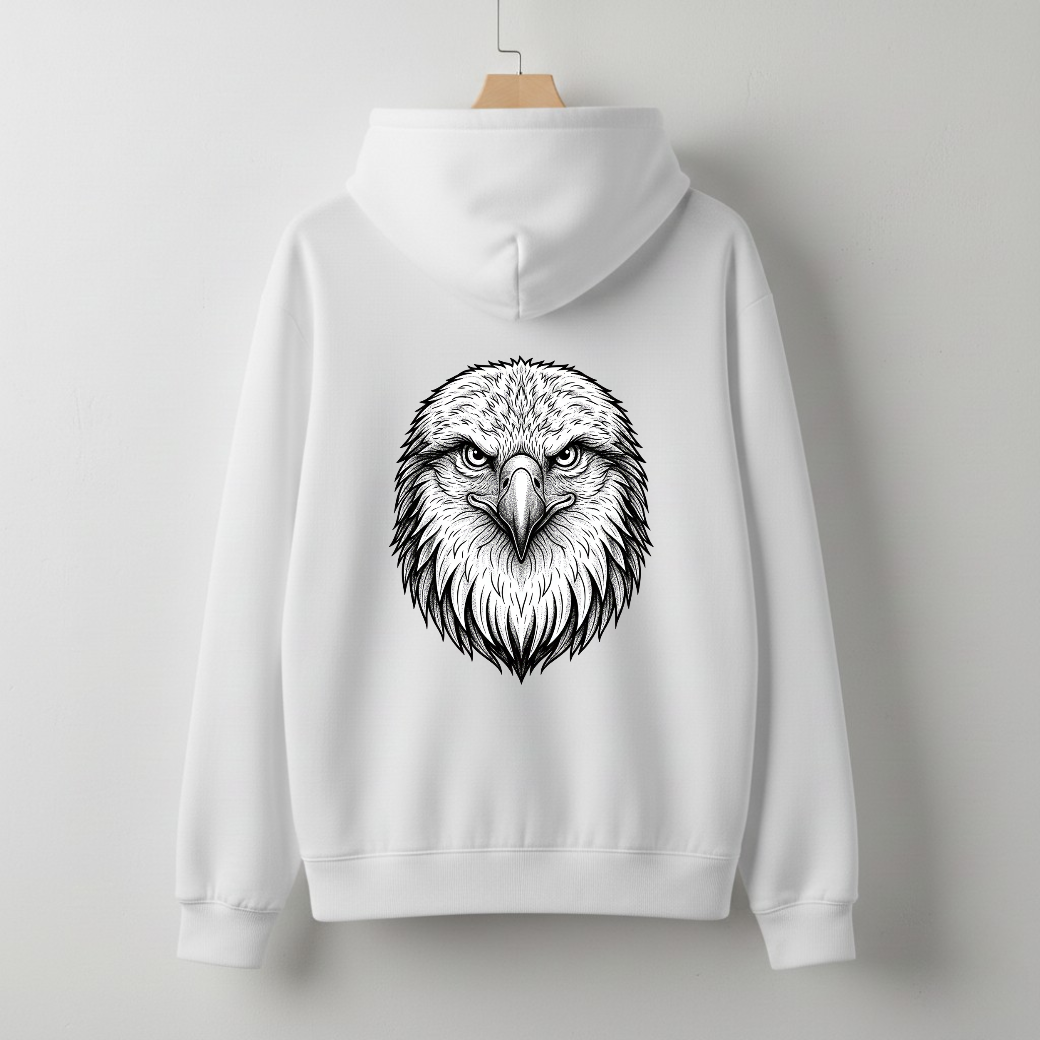 The Monochrome Eagle Hoodie