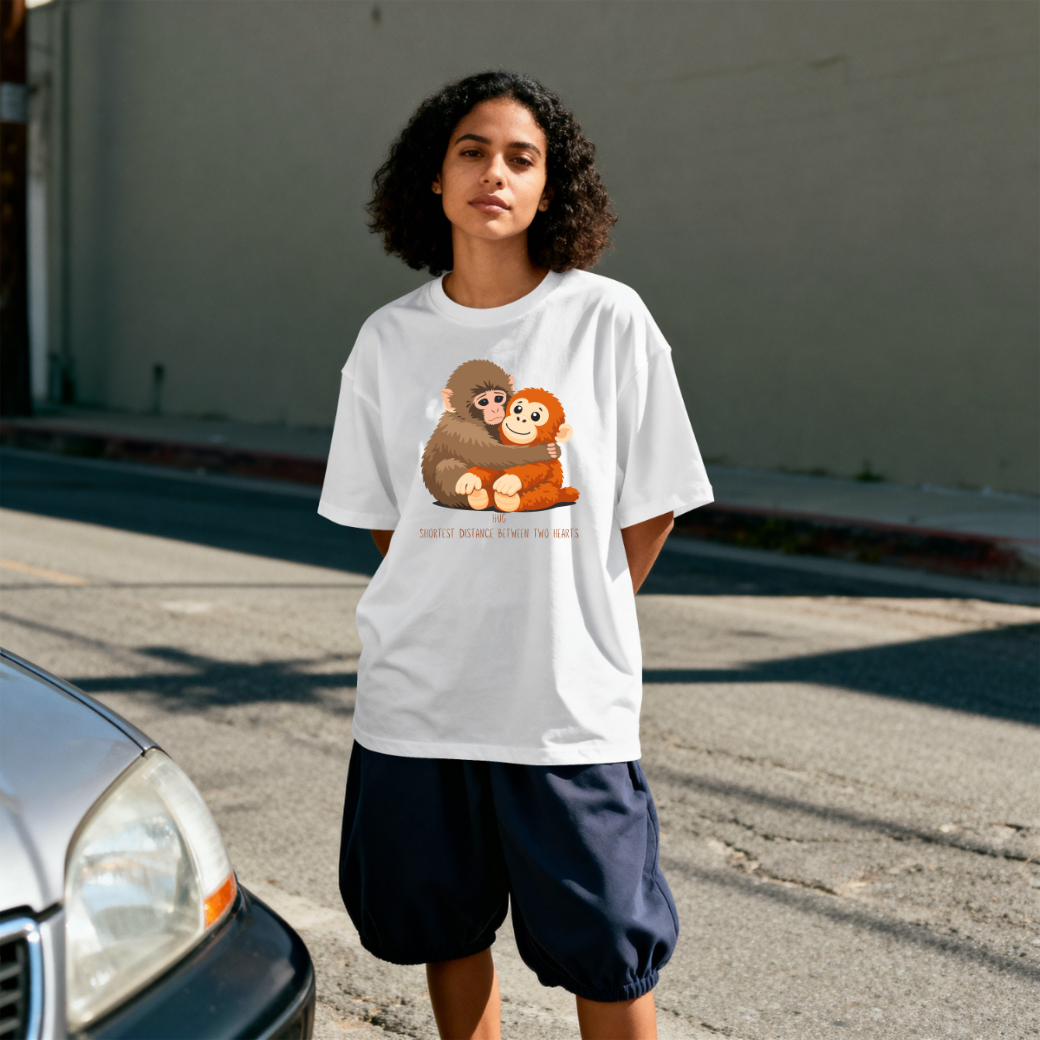 Punch Hug Unisex Oversized T-Shirt