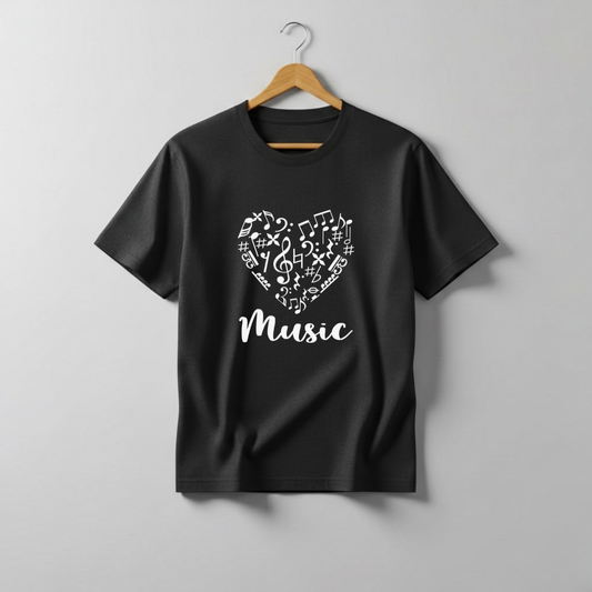 Musical Notes Graphic T-Shirt