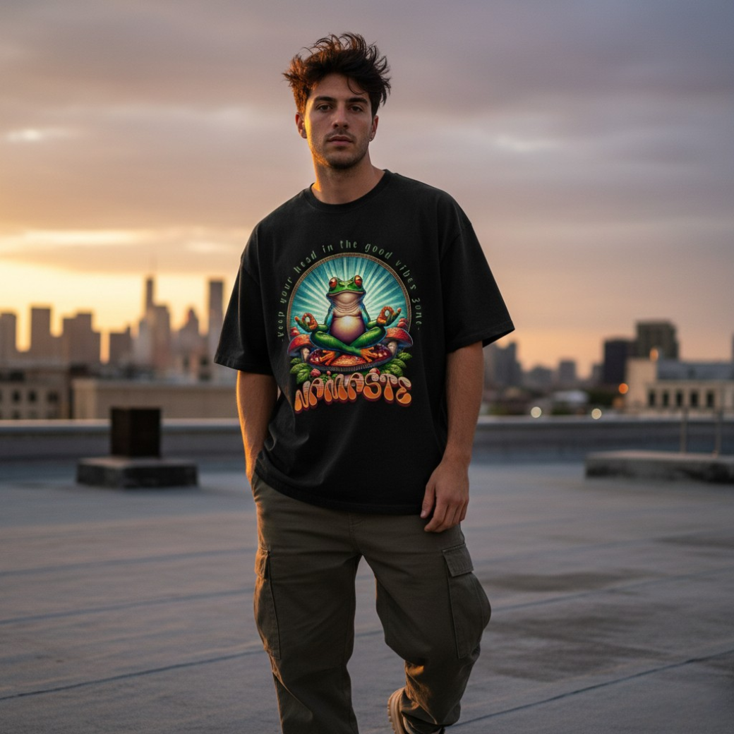 Namaste Unisex Terry Oversized T-Shirt