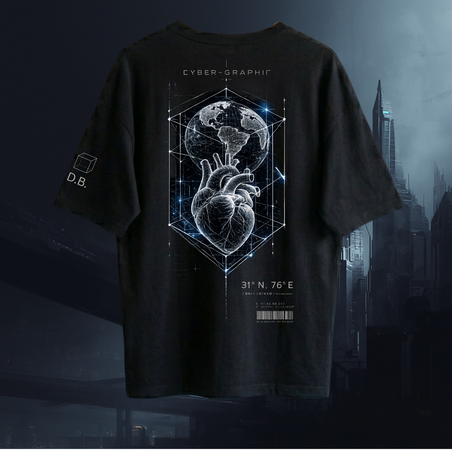 The Cyber Heart Oversized T-Shirt