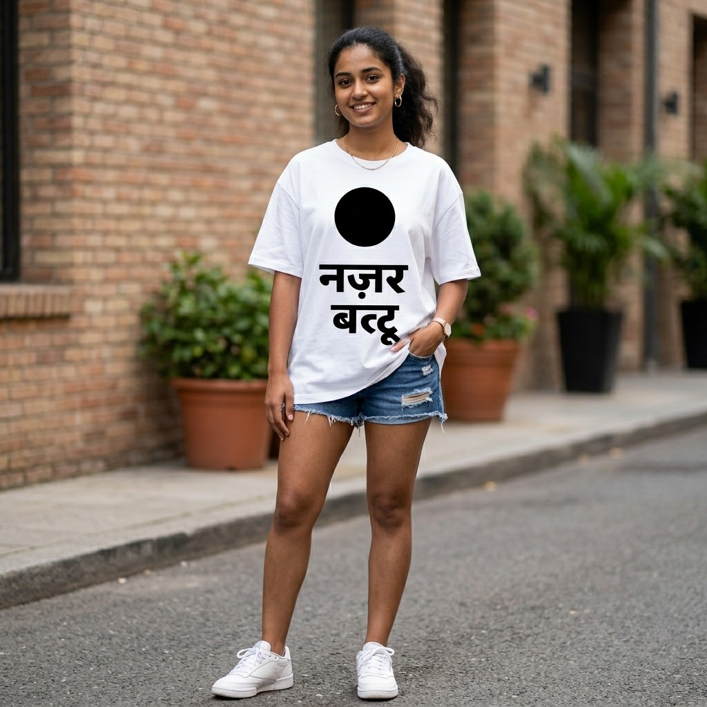 Nazar Battu Unisex Terry Oversized T-Shirt