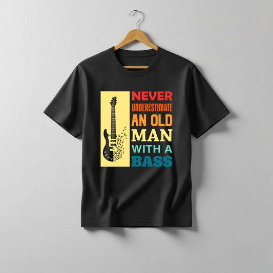 Man With A Bass Graphic T-Shirt
