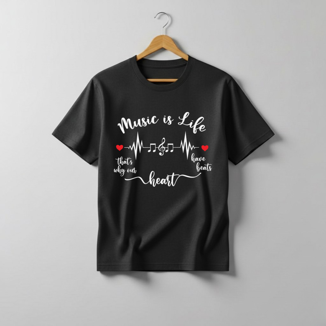 Heart Beat Graphic T-Shirt