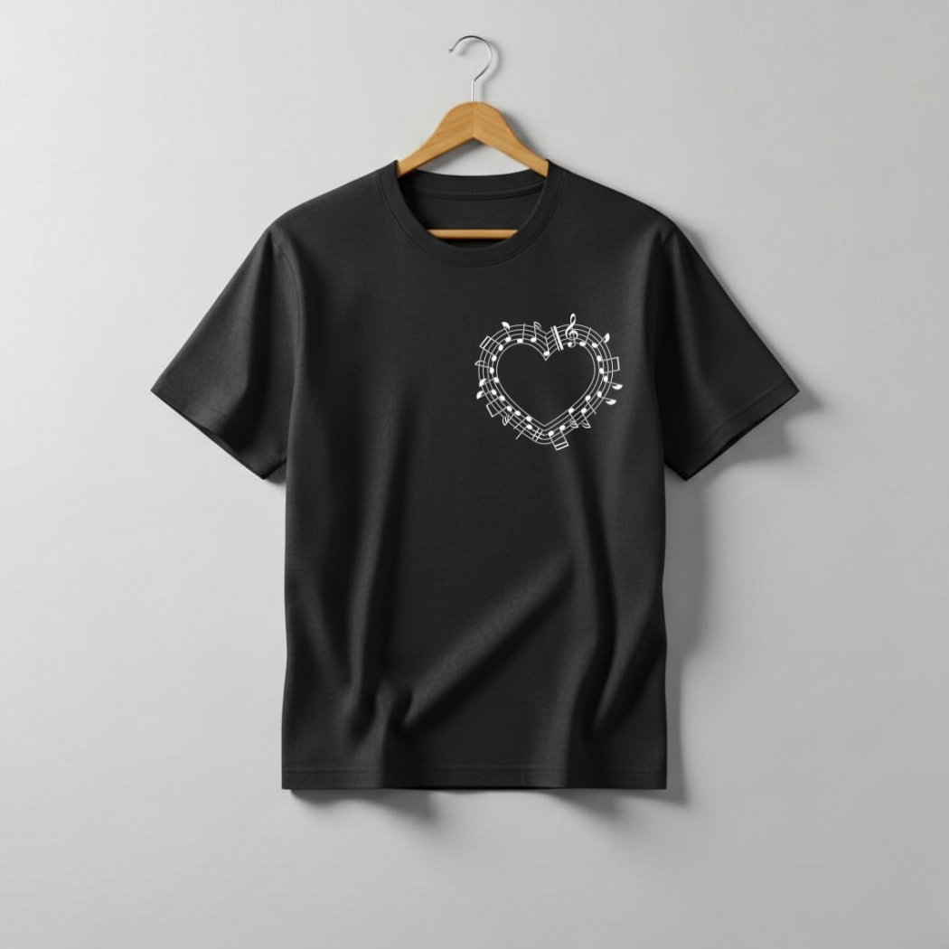 Musical Heart Graphic T-Shirt