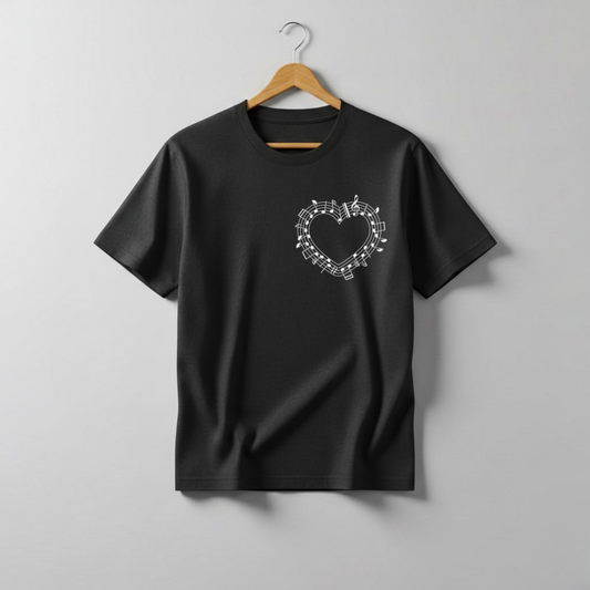 Musical Heart Graphic T-Shirt